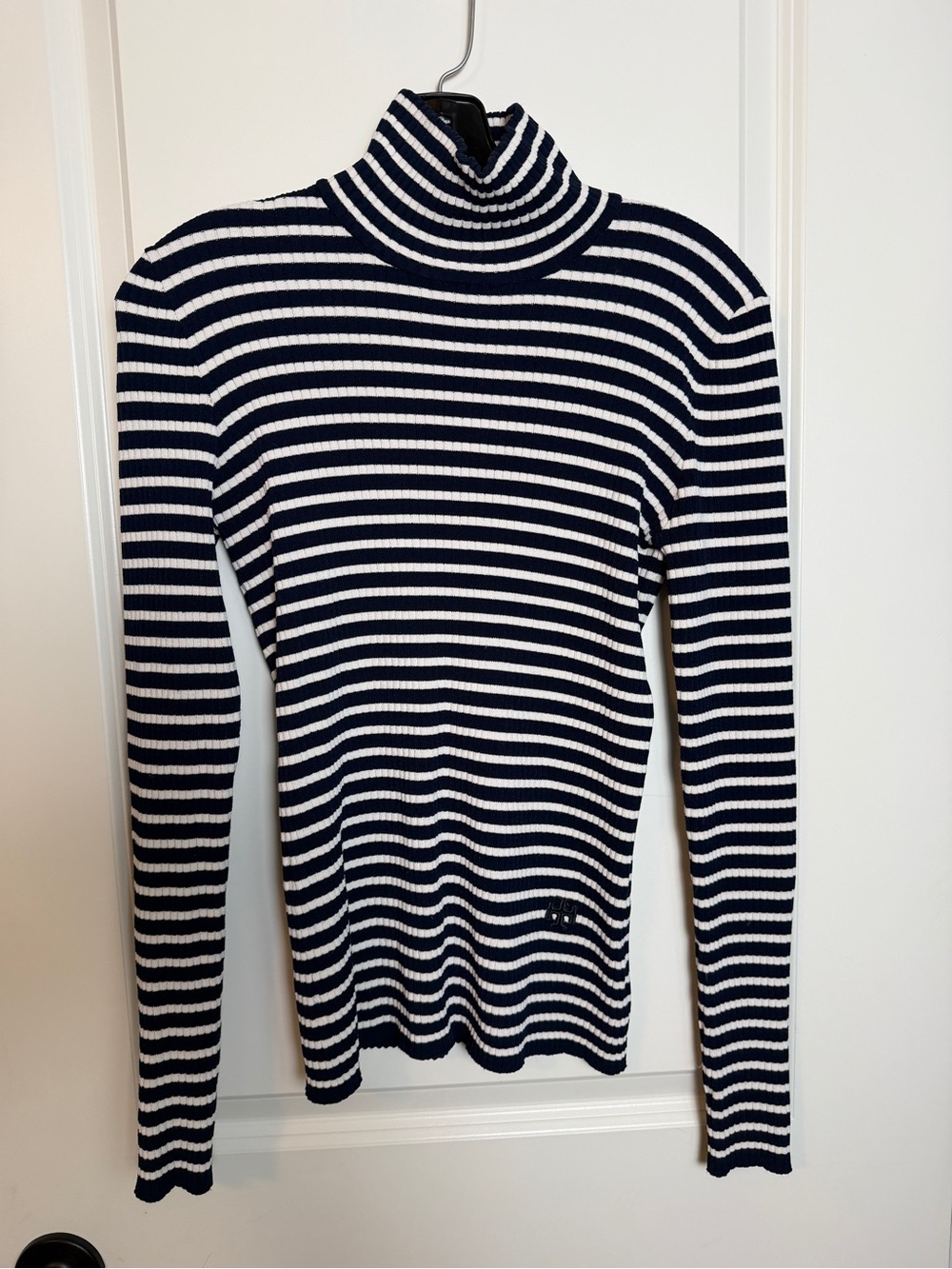 Tory Burch Stripe Turtleneck